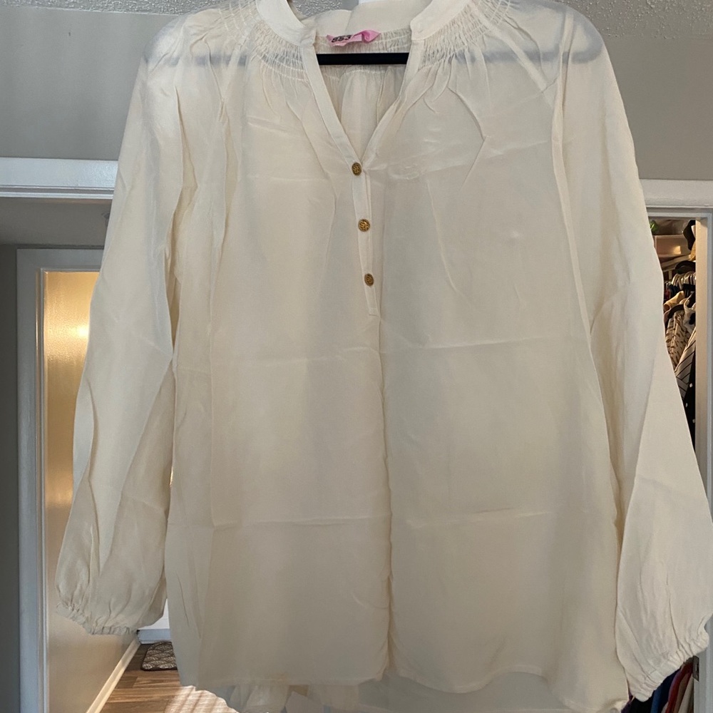 Cream White Elsa Top